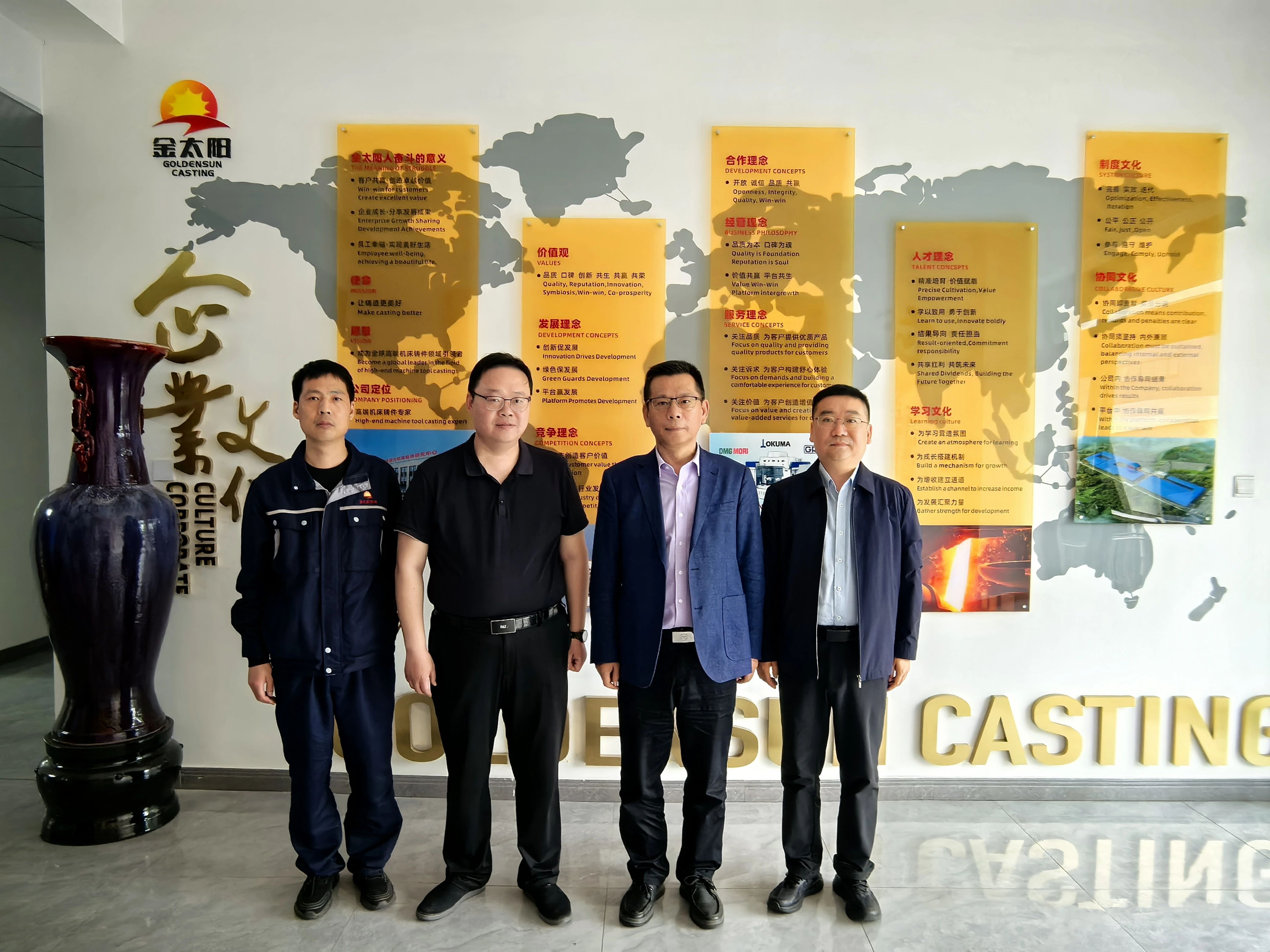 中國鑄造協(xié)會(huì)常務(wù)副會(huì)長(zhǎng)張志勇調(diào)研金太陽精密鑄業(yè) 為高端鑄造發(fā)展把脈獻(xiàn)策